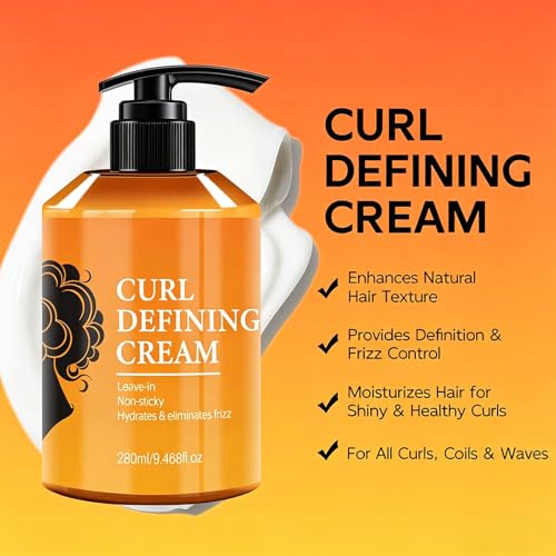 Curl Defining Cream with Argan Oil - 9.46 oz Hydrating Hair Mask