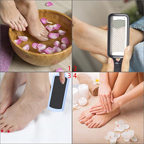 BTYMS 3-Piece Stainless Steel Foot File & Callus Remover Pedicure Kit