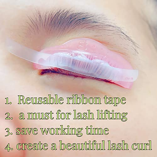 Silicone Lash Lift Ribbons 12 Pairs - Reusable Eyelash Perm Tape