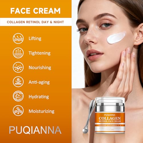 Instant Face Lift Cream with Collagen & Retinol, 1.7 Fl Oz