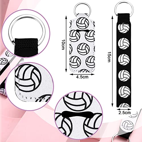 Sureio Volleyball Lipstick Holder Keychains (20-Pack)