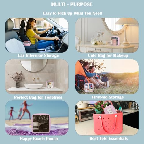 Birthday Gifts | Initial Clear Make Up Bag Travel Toiletry Bag Clear Makeup Bag Cosmetic Travel Beach Bag Car Organizer Essentials for Women Men | Gifts for Girlfriend Teacher | 3 Pcs Blue A