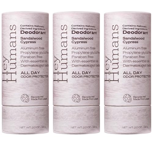 Hey Humans Aluminum-Free Deodorant Bundle - Sandalwood Cypress / 3 x 2oz