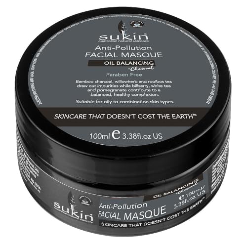 SUKIN Oil Balancing Charcoal Facial Masque, 100 ML