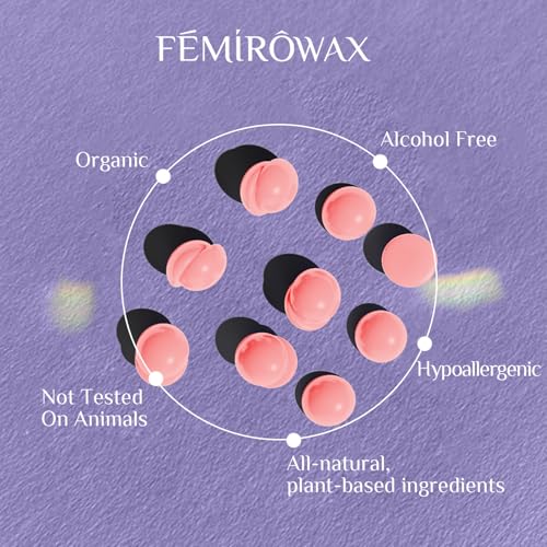 Hard Wax Beads 2-Pack, 1lb Lavender Hard Wax Beads for Coarse Hair Full Body + 1lb Rose Hard Wax Beads for Sensitive Skin Body, Brazilian Bikini, Legs, Eyebrow, Facial
