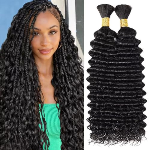 Boho Braiding Hair 18 Inch Curly Virgin Human Hair 100g