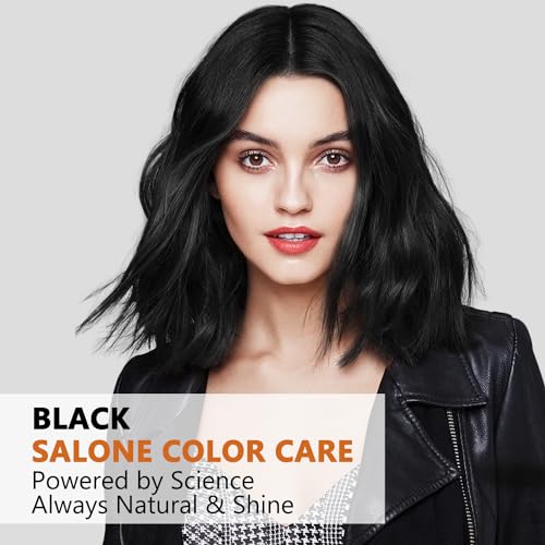 Black Hair Dye Shampoo 3-in-1 for Gray Coverage 16.9oz