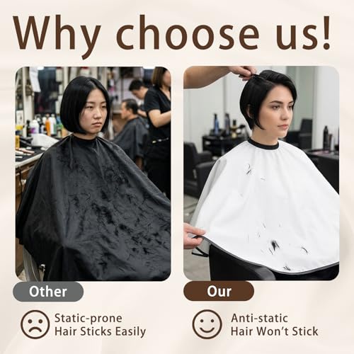 4-Piece Barber Cape Set with Adjustable Neck Closure