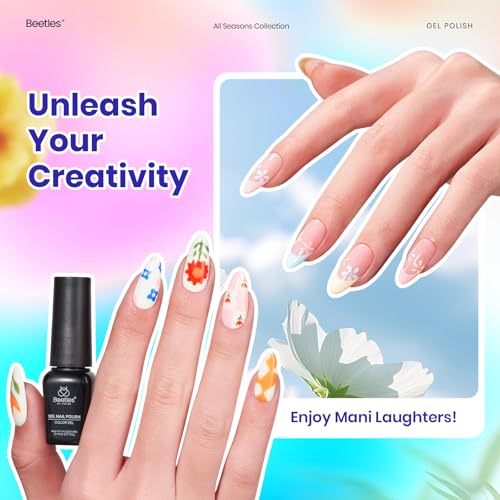 Beetles Rustic Sonata Pastel Gel Polish Set - 25 Colors + Base & Top Coats, 5ml