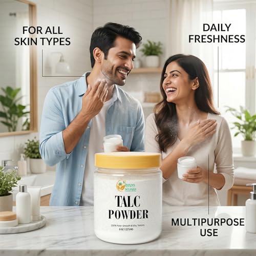 Herbs Botanica Talcum Powder 8 oz - Unscented Body Powder