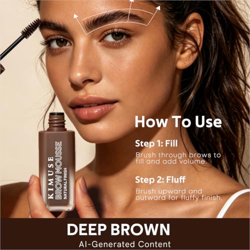 KIMUSE Fluffy Brow Mousse - Waterproof Volumizing Eyebrow Gel