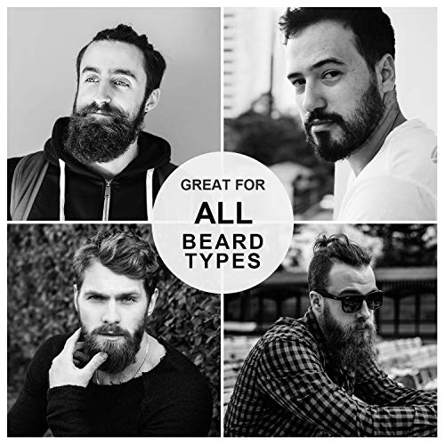 CASTO Beard Brush made with Sheesham Wood with Firm Bristles to Tame and Soften Your Facial Hair