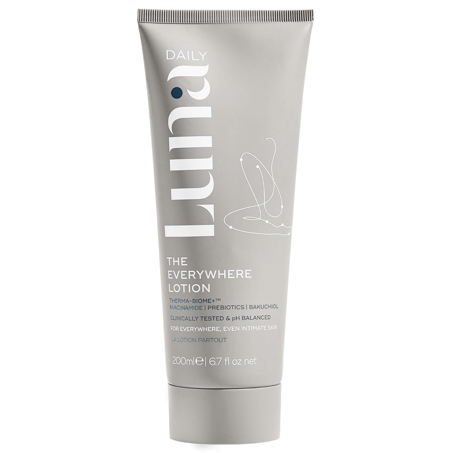 Luna Daily Body Lotion for Dry & Sensitive Skin | Hydrating, Barrier-Supporting Daily Moisturizer | With Niacinamide, Shea Butter, Prebiotics & Postbiotics | Nourishes, Firms & Soothes
