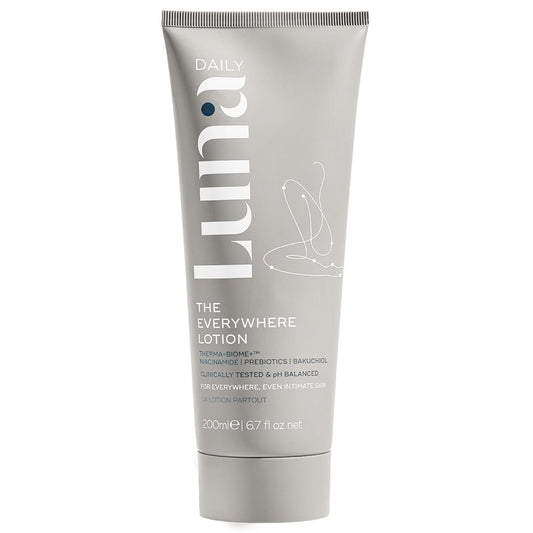Luna Daily Body Lotion for Dry & Sensitive Skin | Hydrating, Barrier-Supporting Daily Moisturizer | With Niacinamide, Shea Butter, Prebiotics & Postbiotics | Nourishes, Firms & Soothes