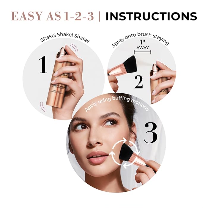 LUMINESS Airbrush Spray Silk Foundation Starter Kit - Medium