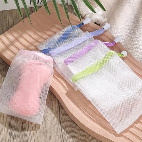 20Pc Exfoliating Mesh Soap Pouches with Drawstring