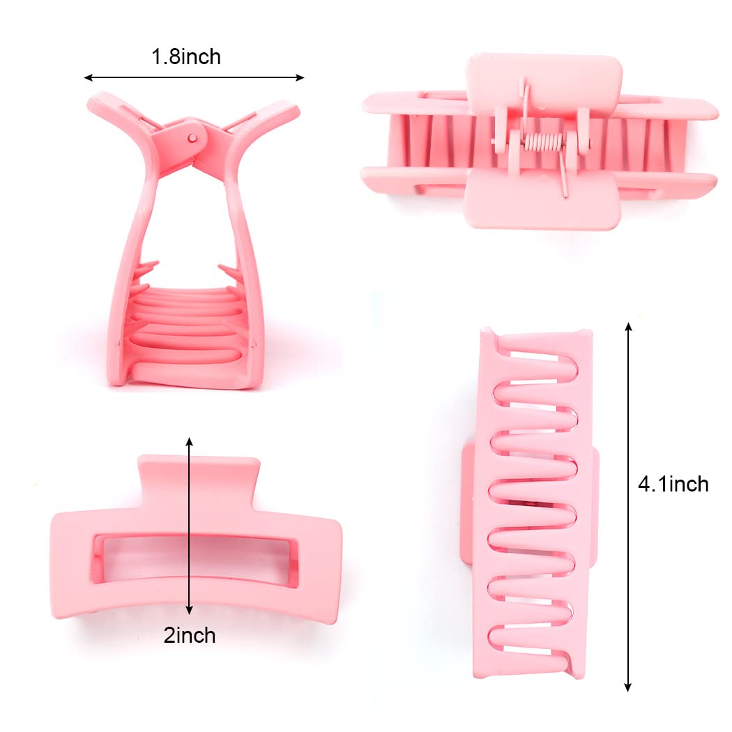 Canitor Hair Claw Clips - Large Matte Rectangular Clips for Thick Hair, Y2K Accessories for Women