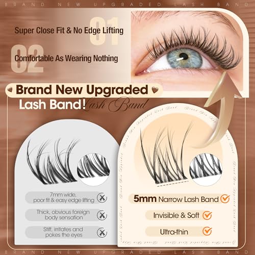 Natural Lash Clusters 8-12MM Wispy Spider Eyelash Extensions