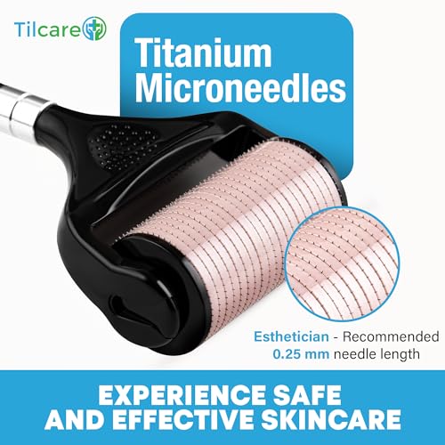 Tilcare Wide Derma Roller 0.25mm Titanium Microneedles