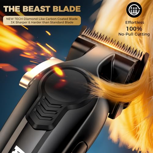 Professional Cordless Hair Clipper & Trimmer Set for Men
