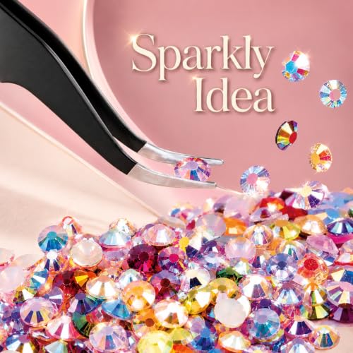 Uellipapy 60000Pcs 40 Colors Jelly AB Resin Rhinestones 3mm Bedazzling Kit