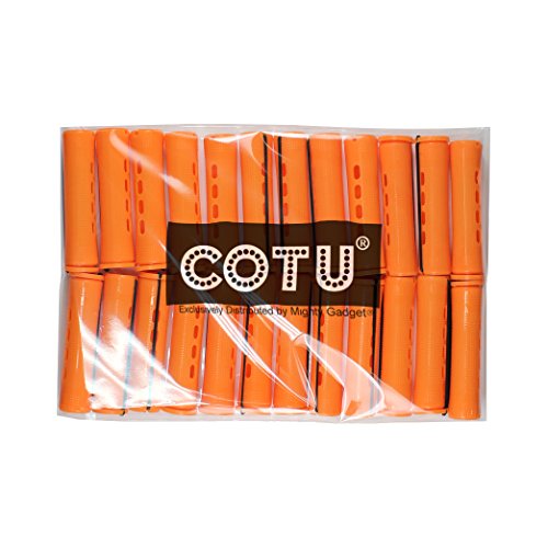 24 pc of COTU (R) Hair Perm Rods Jumbo Size - Tangerine Color