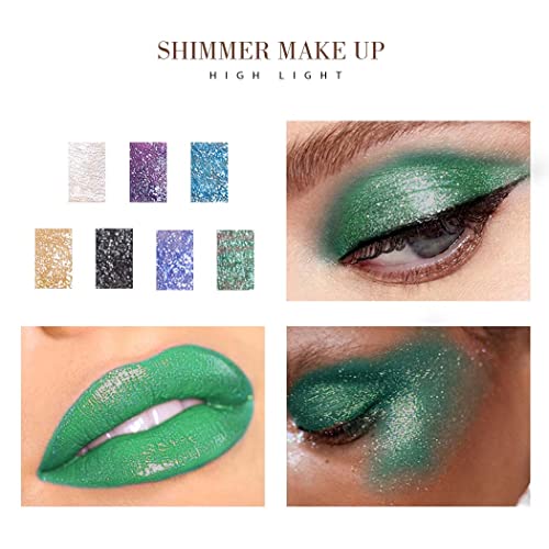Kilshye Glitter Liquid Eyeshadow - Waterproof Metallic Green