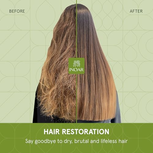 INOAR DayMoist Haircare Duo Shampoo & Conditioner with Argan Oil - Deep Hydration & Repair, 2 x 8.45 Fl Oz