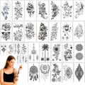 Temporary Tattoos 30 Sheets 45+ Designs Waterproof Animal Flower