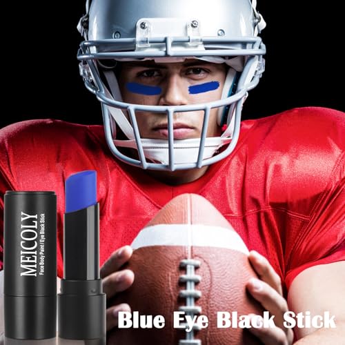 MEICOLY Waterproof Royal Blue Eye Black Stick for Sports & Makeup