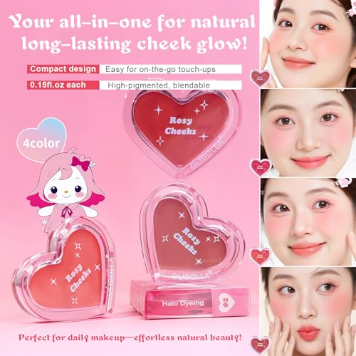 Cream Blush Compact - High-Pigment, Dewy, Long-Lasting