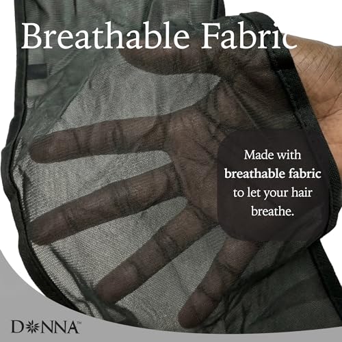 DONNA Pixie Hair Mesh Wrap 24-Inch Night Cap, Adjustable
