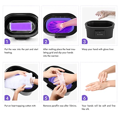 Waxkiss Black Paraffin Wax Machine 5000ml for Hands & Feet Spa & Arthritis