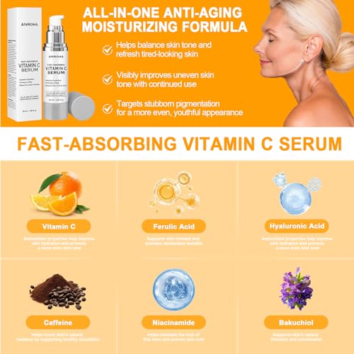 Vitamin C Face Serum for Mature Skin, 1.7 fl oz