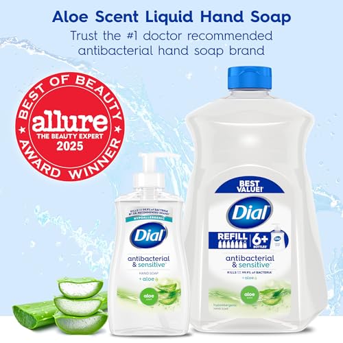 Dial Antibacterial Liquid Hand Soap White Tea 11oz 4-Pack