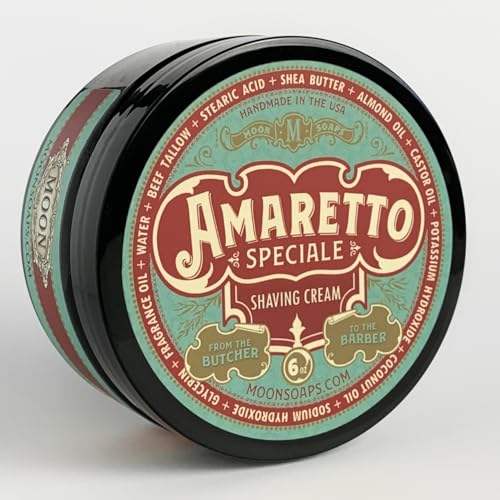 Amaretto Speciale ? Luxury Tallow Shaving Soap with Almond & Dark Cherry Scent, 6 oz
