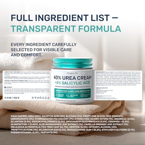 Urea Cream 40% for Feet - Maximum Strength Callus Remover