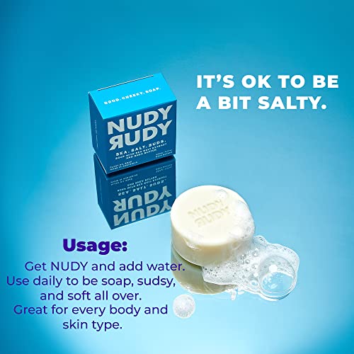 Nudy Rudy, Variety Pack of 6 Shea Butter Soap Bars | Made in Australia | Gift Set for Men & Women | Natural Ingredients | No Harsh Chemicals | Life Pro Tip Bundle | 4.2 oz Each
