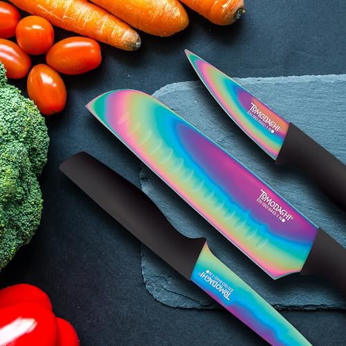 Hampton Forge HMC01A656D Rainbow Titanium – 12 Piece Cutlery Set – Multi