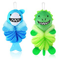 Kids Bath Loofahs 2-Pack - Cute Animal Sponges for Children