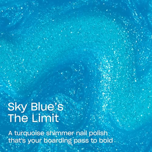 OPI Sky Blue's the Limit Turquoise Shimmer Nail Polish
