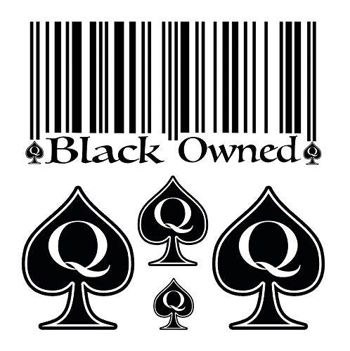 5-Piece Black Temporary Tattoo Pack by SpadesCastle