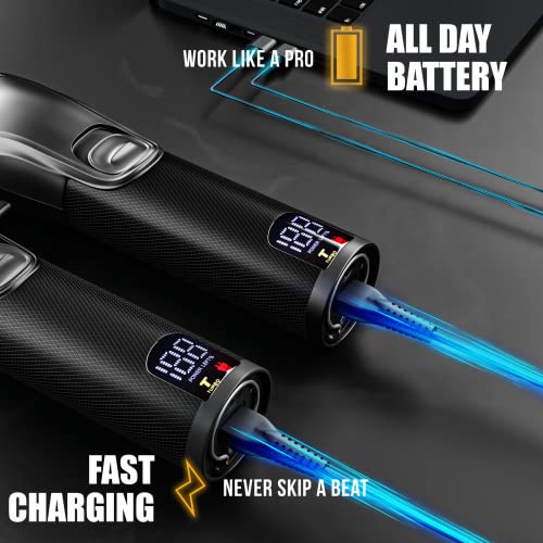 Novah Professional Cordless Hair Clippers for Men | Barber Kit
