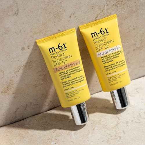 m-61 Perfect Mineral Sunscreen SPF 50 | Reef-Safe, Mineral Sunscreen SPF 50 With Vitamin E, Green Tea