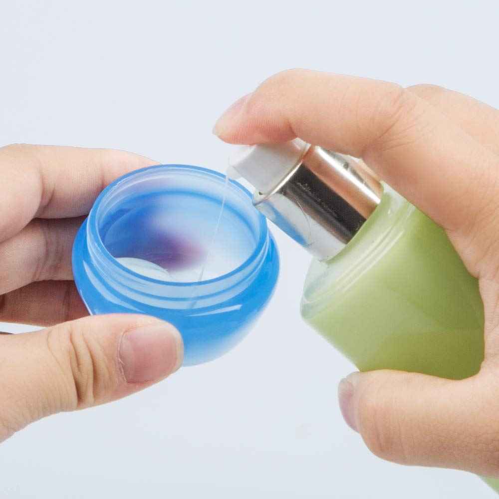 Sonku Travel Containers for Toiletries,Travel Containers Sets Plastic Cosmetic Makeup Jars 20ml /Per,Leak-proof Travel Accessories with Lid for Cosmetic Makeup Face Body Hand Cream (10 Pieces)