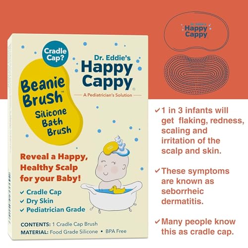 Happy Cappy Beanie Brush - Gentle Cradle Cap & Dandruff Scalp Scrubber