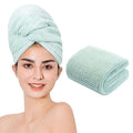 Microfiber Hair Towel - Quick Dry, Ultra Absorbent, 20x40 inch Green