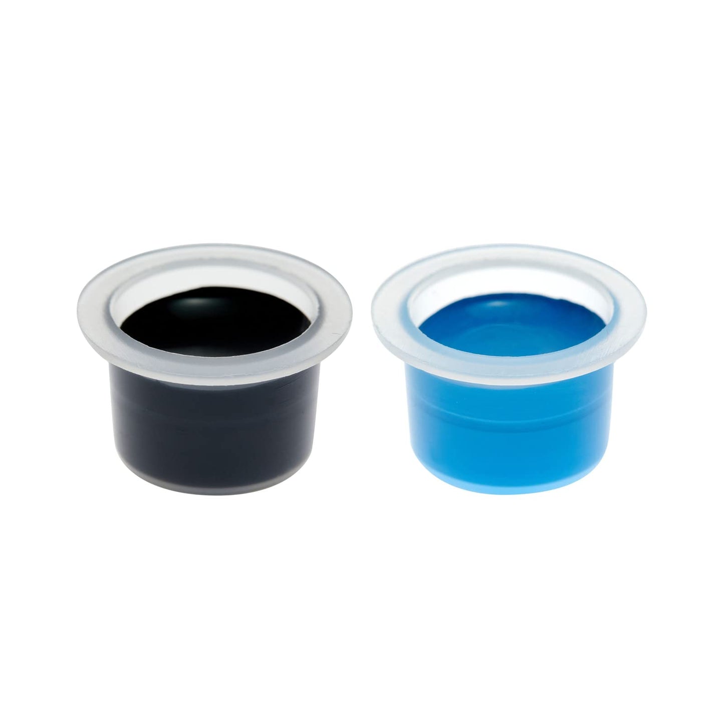 Stockroom Plus Medium Disposable Tattoo Ink Caps - Crystal Clear Ink Cups - Stable Wide Base Plastic Caps - Cup Organization & Tattoo Supply Organizer - 1000 Pack, 12mm ID/17mm OD/11mm H