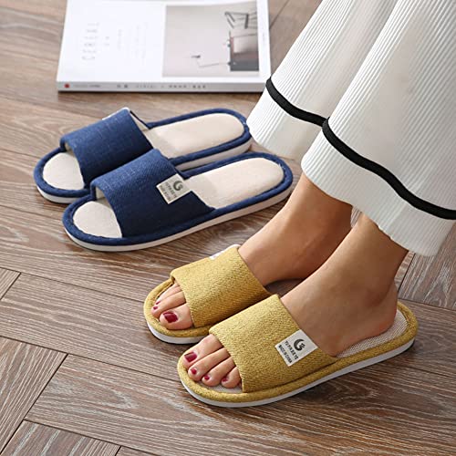 Womens Slipper Home Slippers,4 Pairs Spa Slippers Non Slip Disposable Slippers for Guest Washable Bedroom Slippers Hotel Slipper Travel Slippers