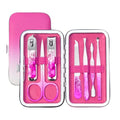 7-in-1 Stainless Steel Manicure Pedicure Nail Kit - Travel Case